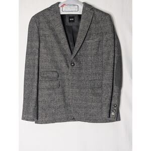 HUGO BOSS 40R Wool Silk blend Sport Coat blazer professor academia preppy